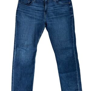 PAIGE Men's Deep Blue Straight Jeans